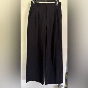 FORTUNE + IVY Zoe Black Wide Leg Pants 4P | Tailored | Work or Casual